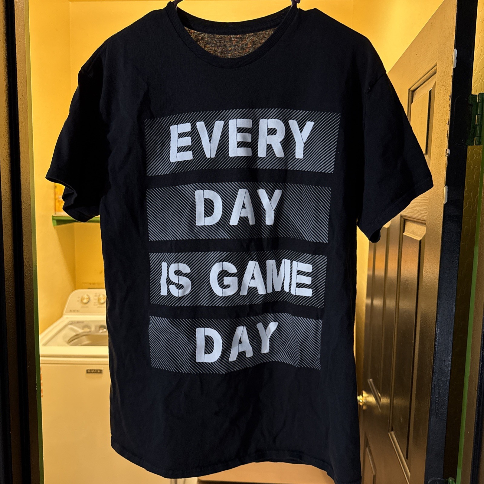 “Every Day Is Game Day” Graphic Tee T-shirt by Hype (L) Large Black