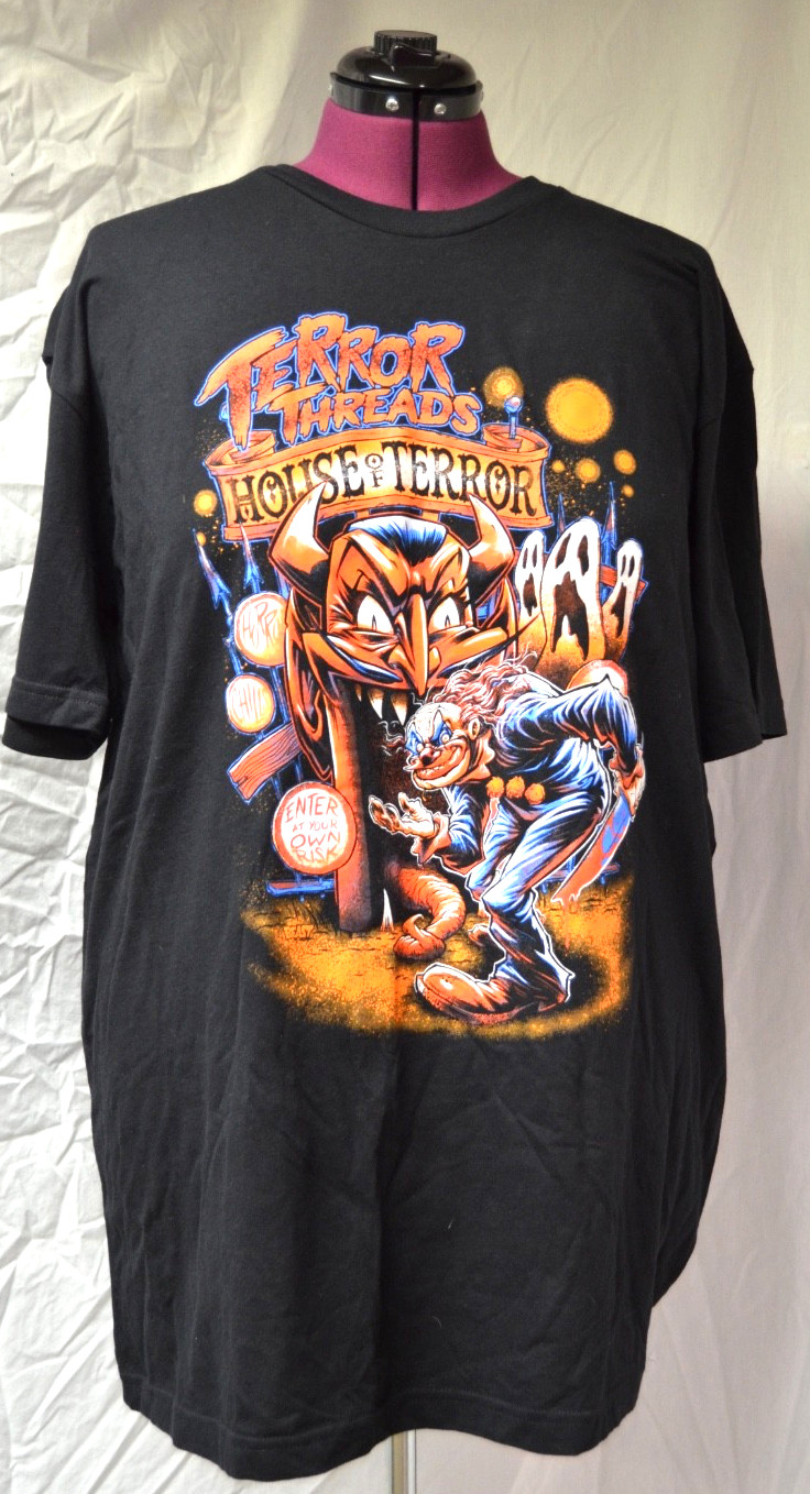 Terror Threads House of Terror Men’s 3XL T-Shirt!!!
