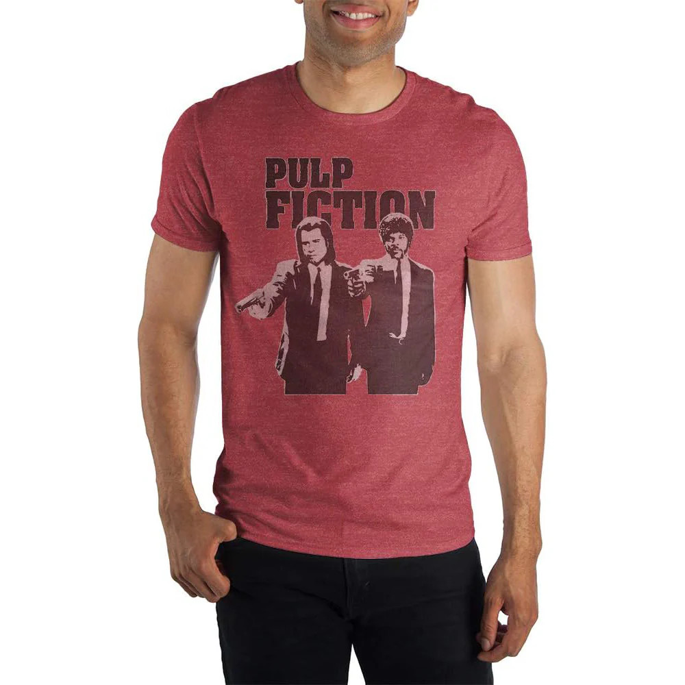 Men’s Pulp Fiction Red Heather T-Shirt Tee
