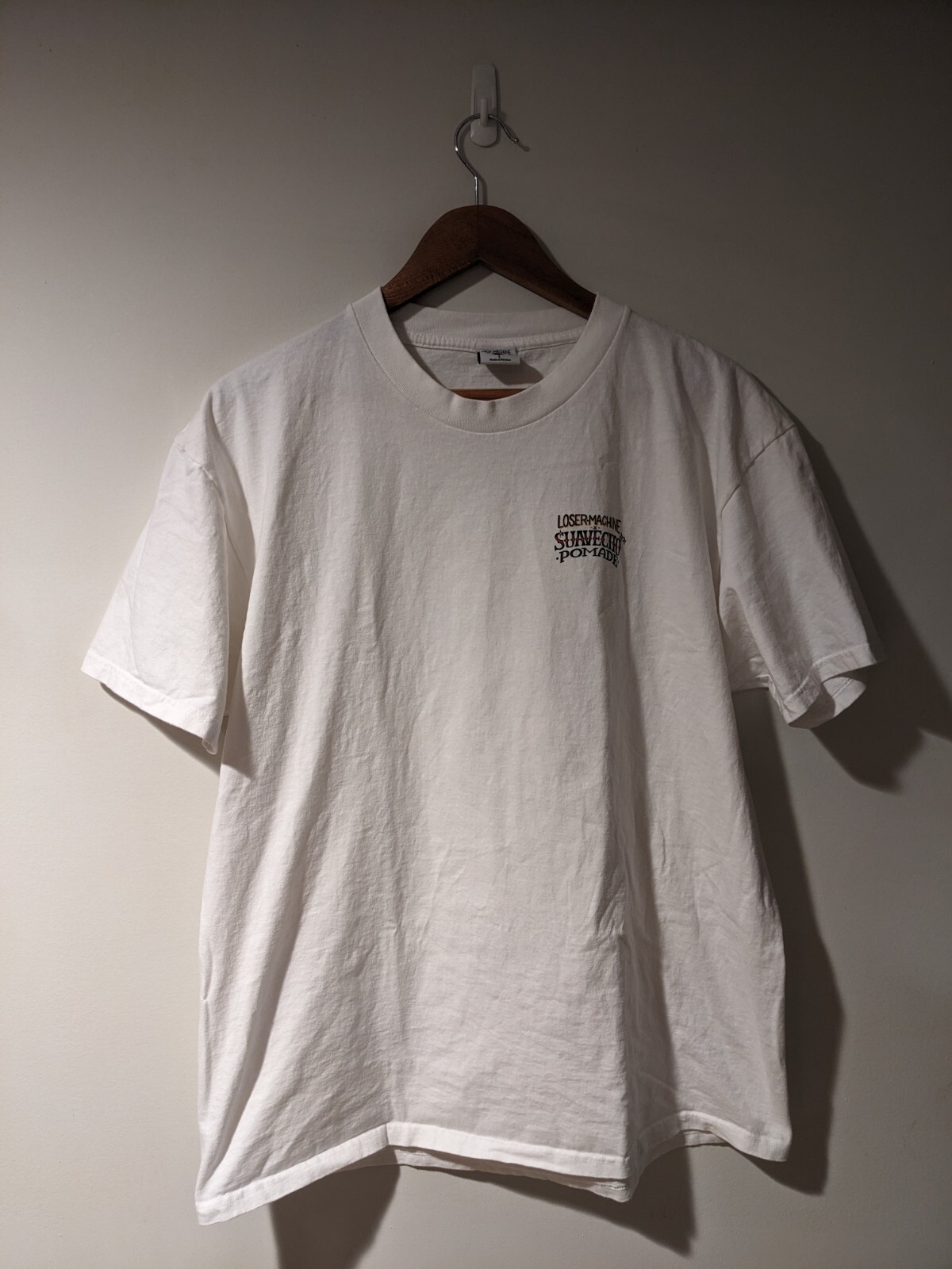 Loser Machine Suavecito Pomade Hair Product White Large T-Shirt