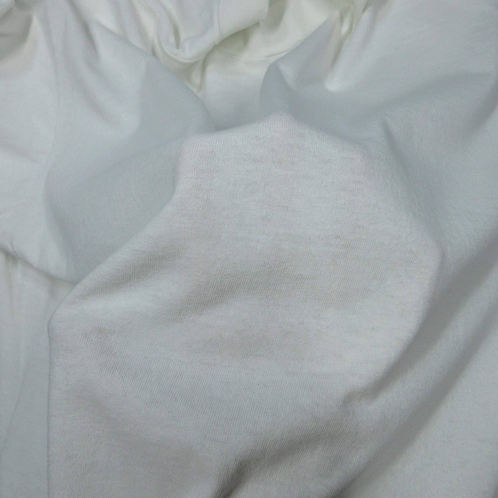 Vintage Fruit of the Loom Shirt Men XL White Mock Neck Long Sleeve USA 90s Thras