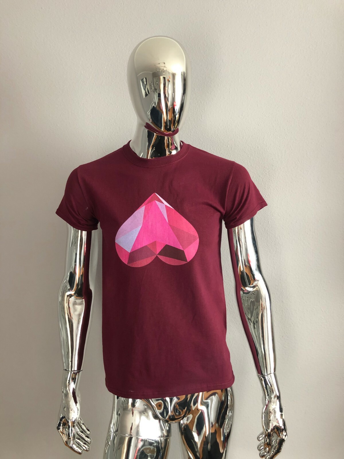Steven Universe The Movie Spinel Heart T-Shirt Burgundy Maroon Size S Rare