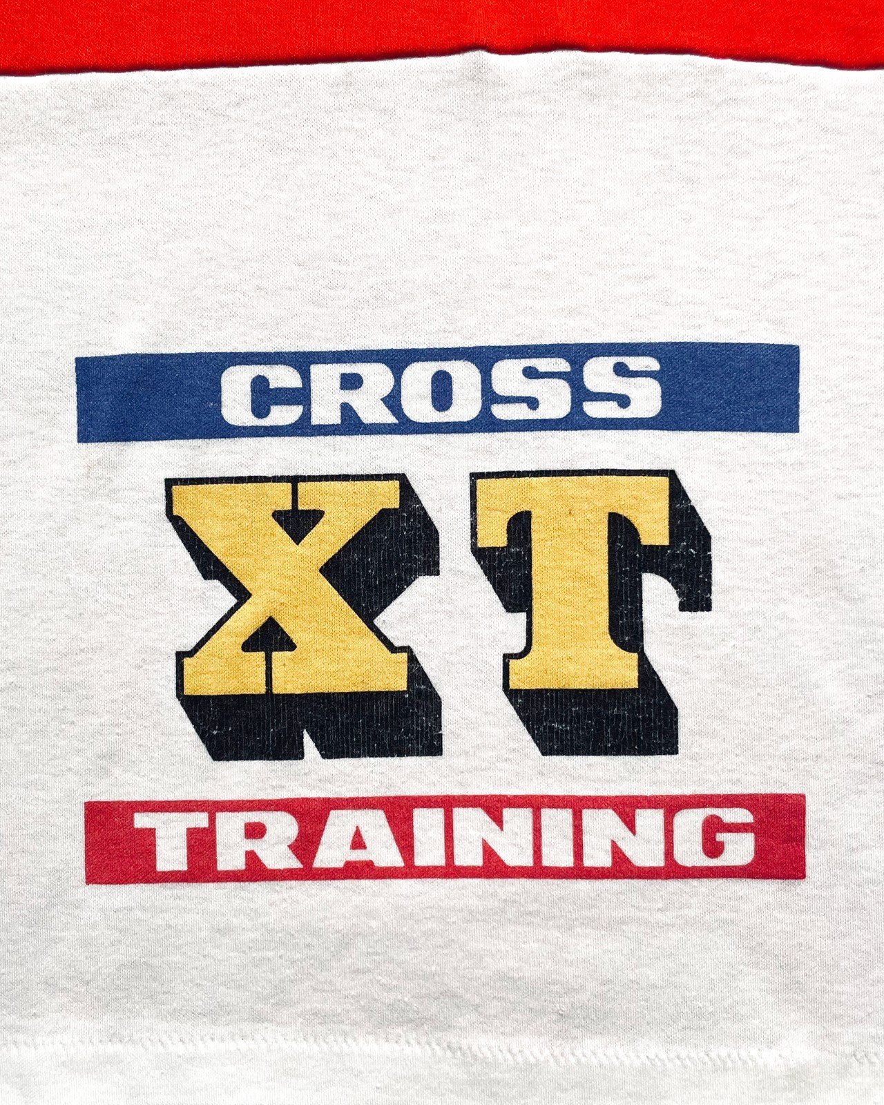 1980s XT Cross Training Vintage Runners Up T-Shirt Red White Size L