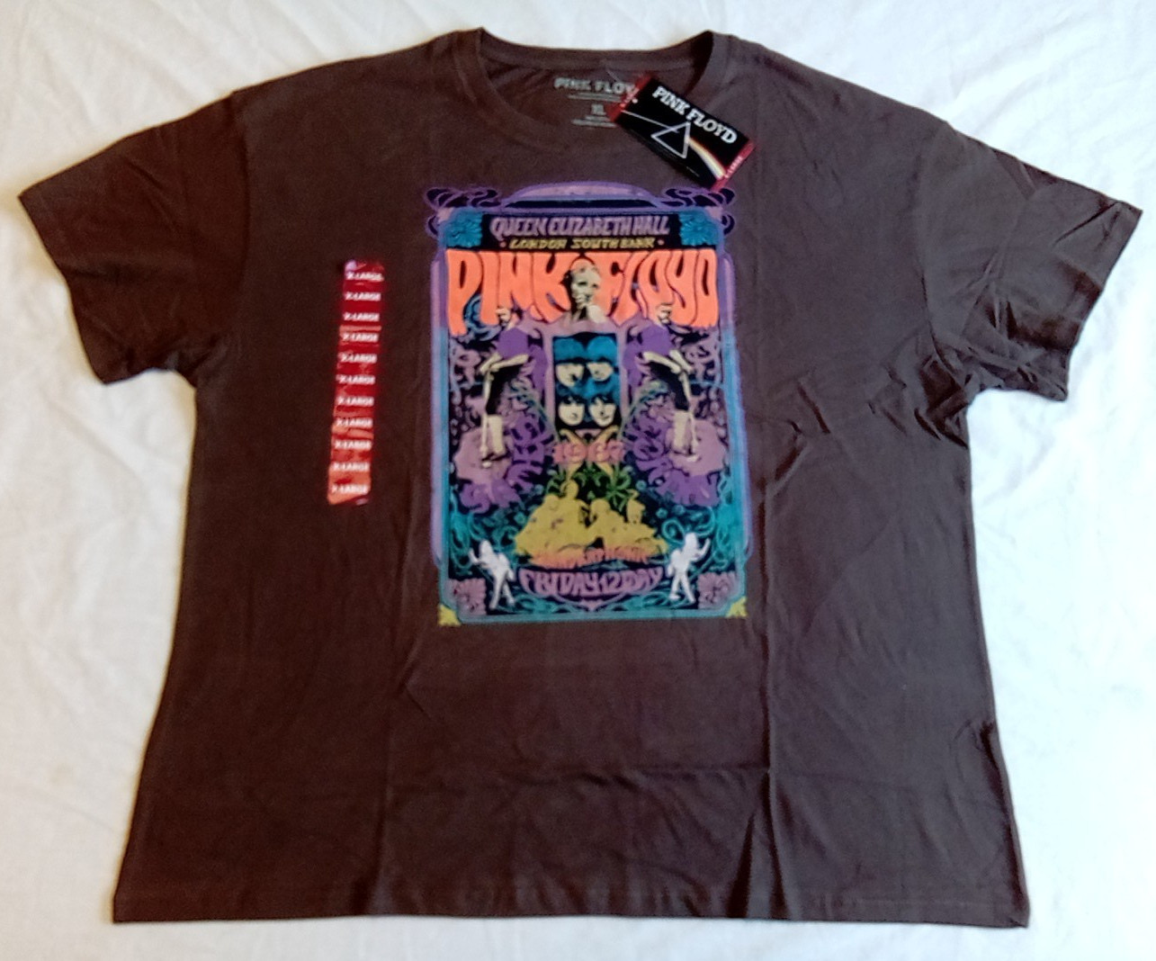 NEW w/ Tag ! Pink Floyd Retro T-Shirt Games For May 1967 Concert – XL Shirt