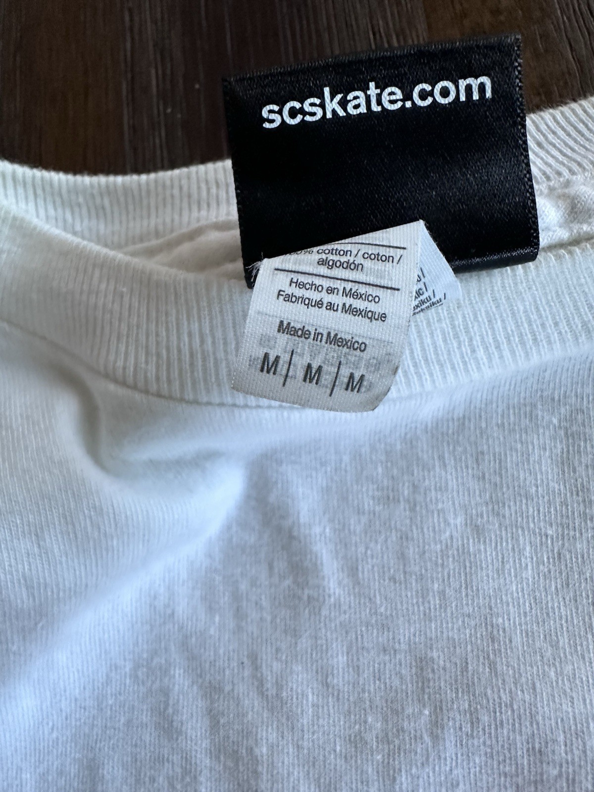 Santa Cruz Skateboards Shirt Mens Medium White Triangle Logo Double Sided Tee
