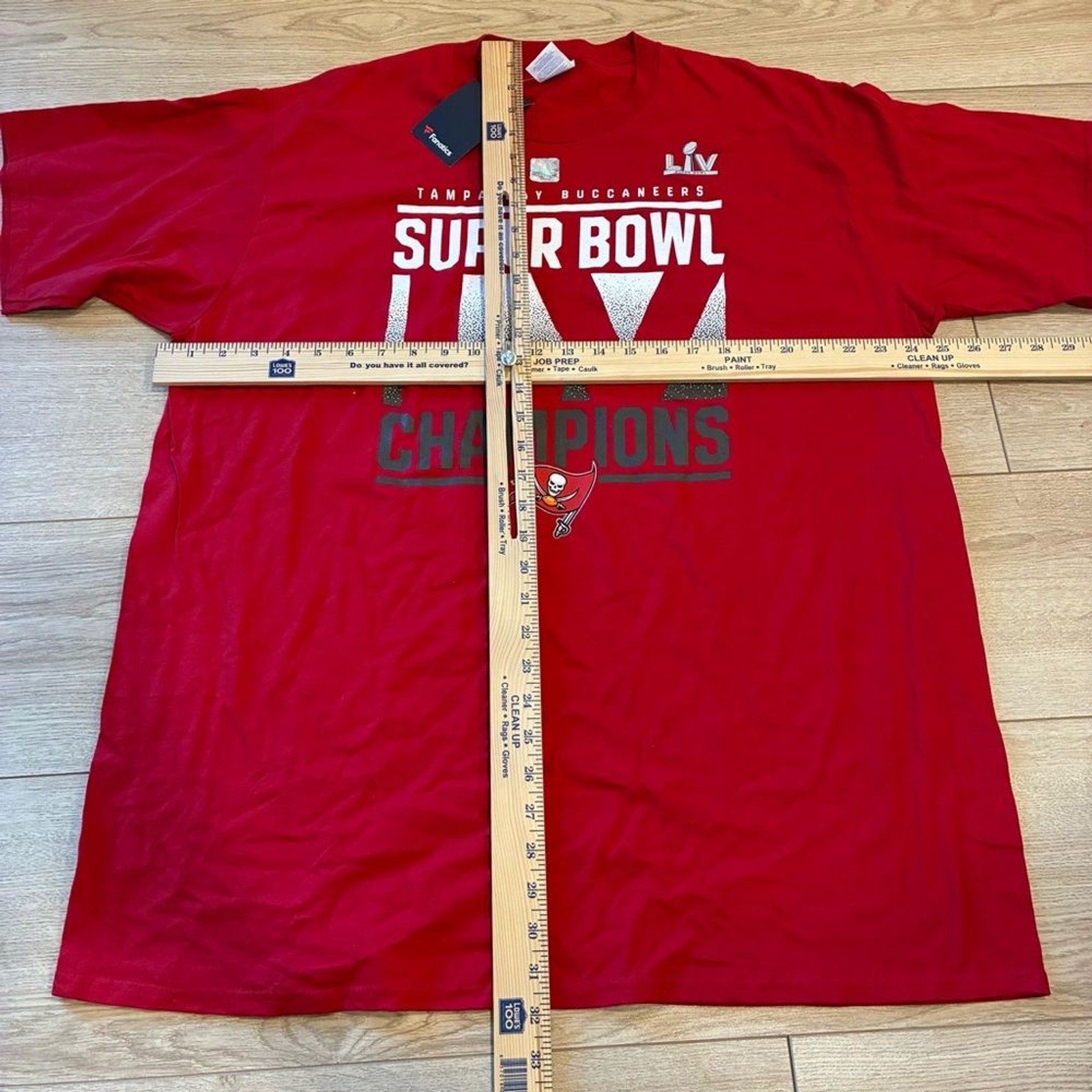 NWT Fanatics Tampa Bay Buccaneers NFL Football Super Bowl T-shirt Size 2XL