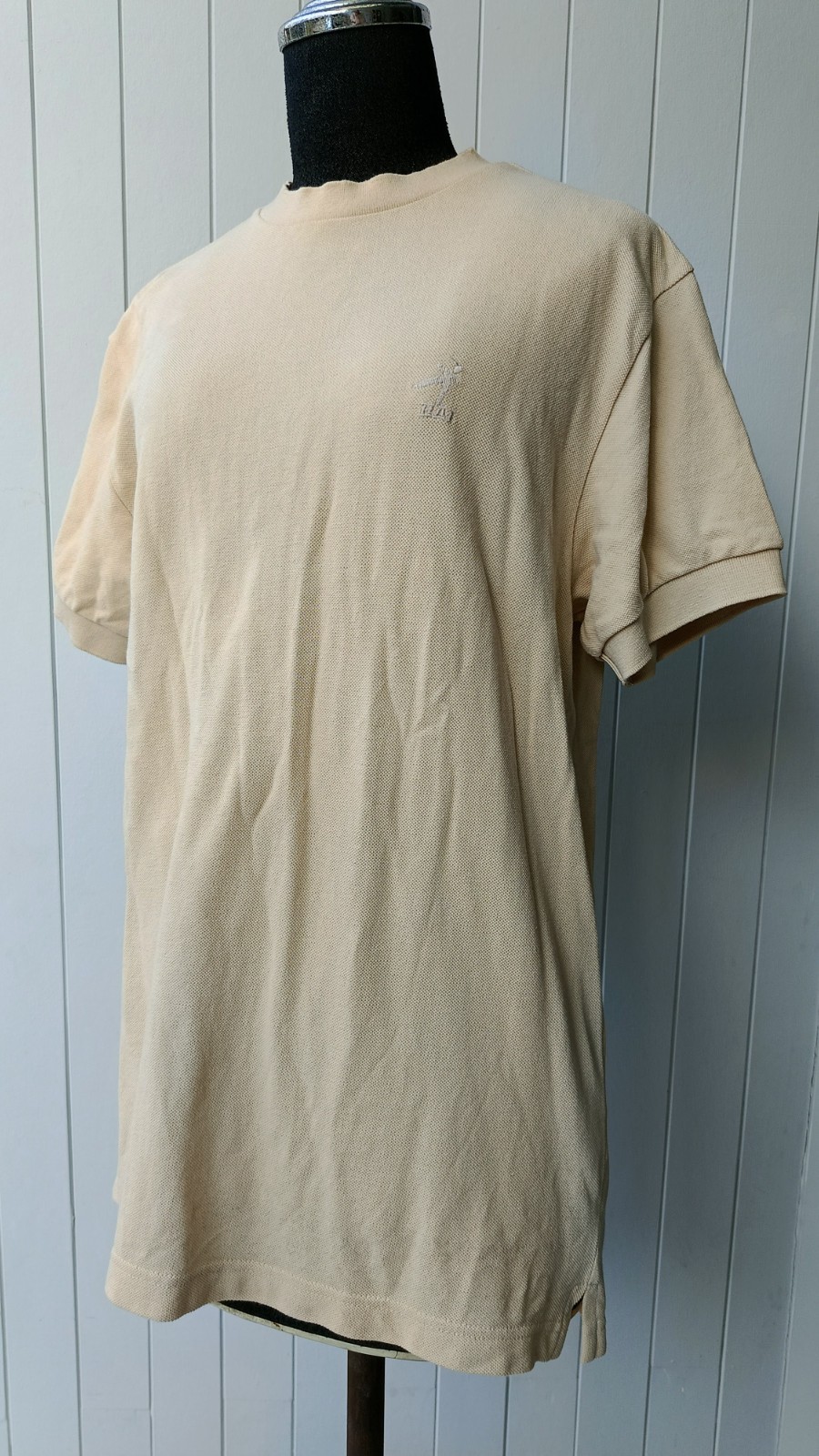 HAI sporting gear by Issey Miyake point up Japan beige brown men tshirt M