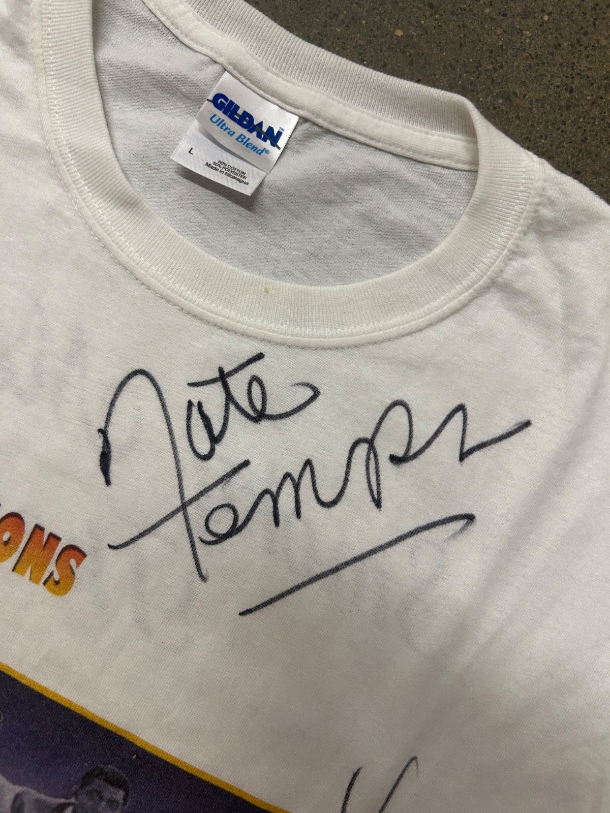 Vintage 00s The Temptations Tribute Signed Mens Band Music Shirt White Large