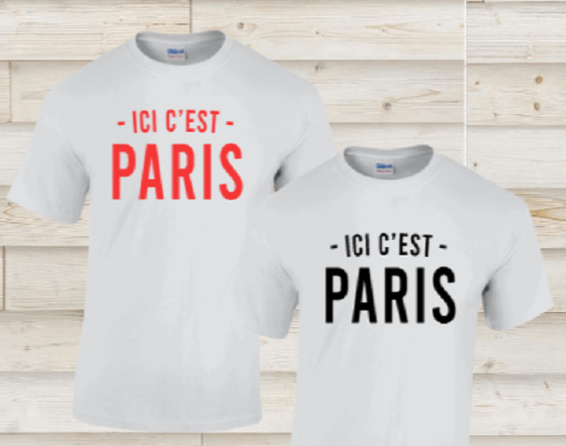 Messi Ici C’est Paris Lionel St Germain Psg Soccer Football French T-Shirt Shirt