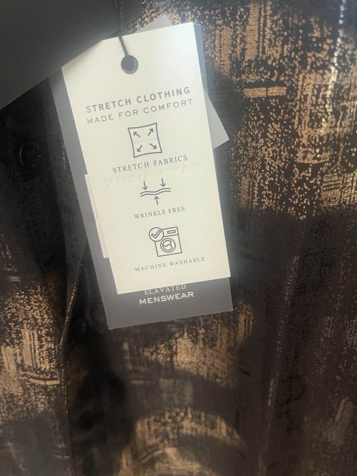 Roy Maison Black Gold Mens S Size Short Sleeves, Regular For Men 5.3-5.7 Feets