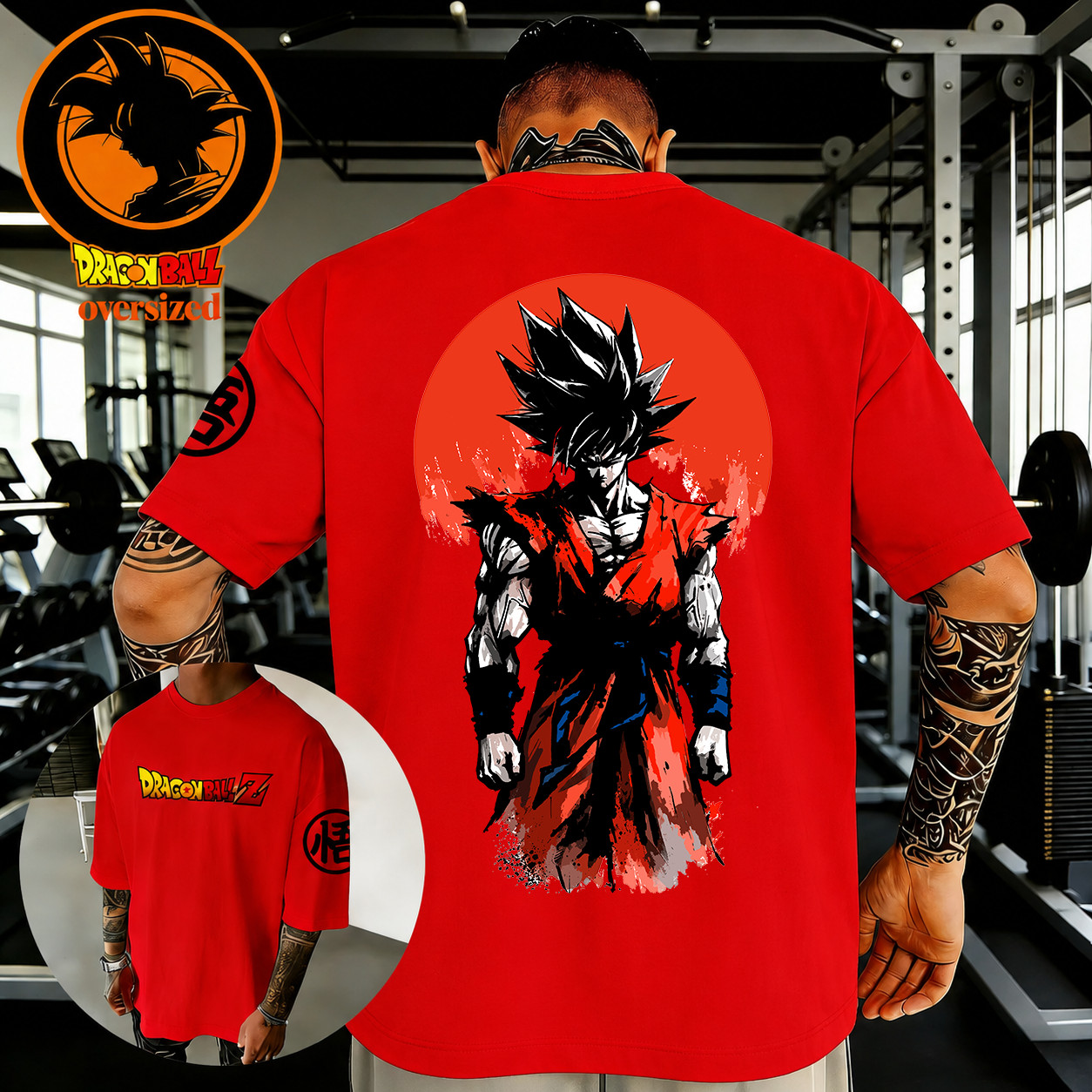 Dragon Japanese Anime Graphic Printed Oversized Cotton T-shirt Summer Streetwear